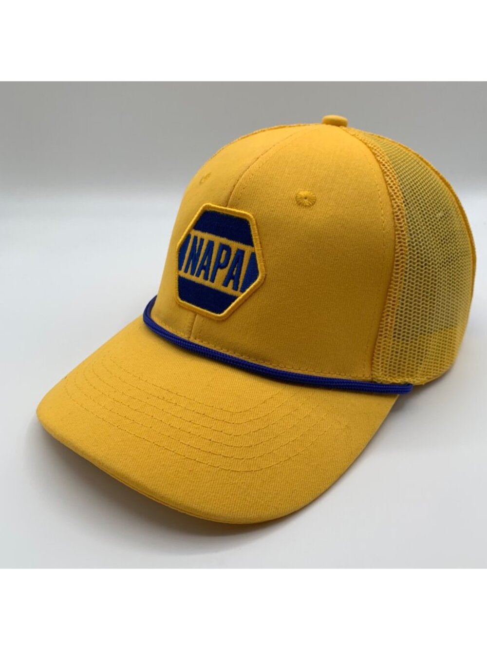 NAPA Auto Parts Mens Yellow Roper Snapback Trucker Hat New